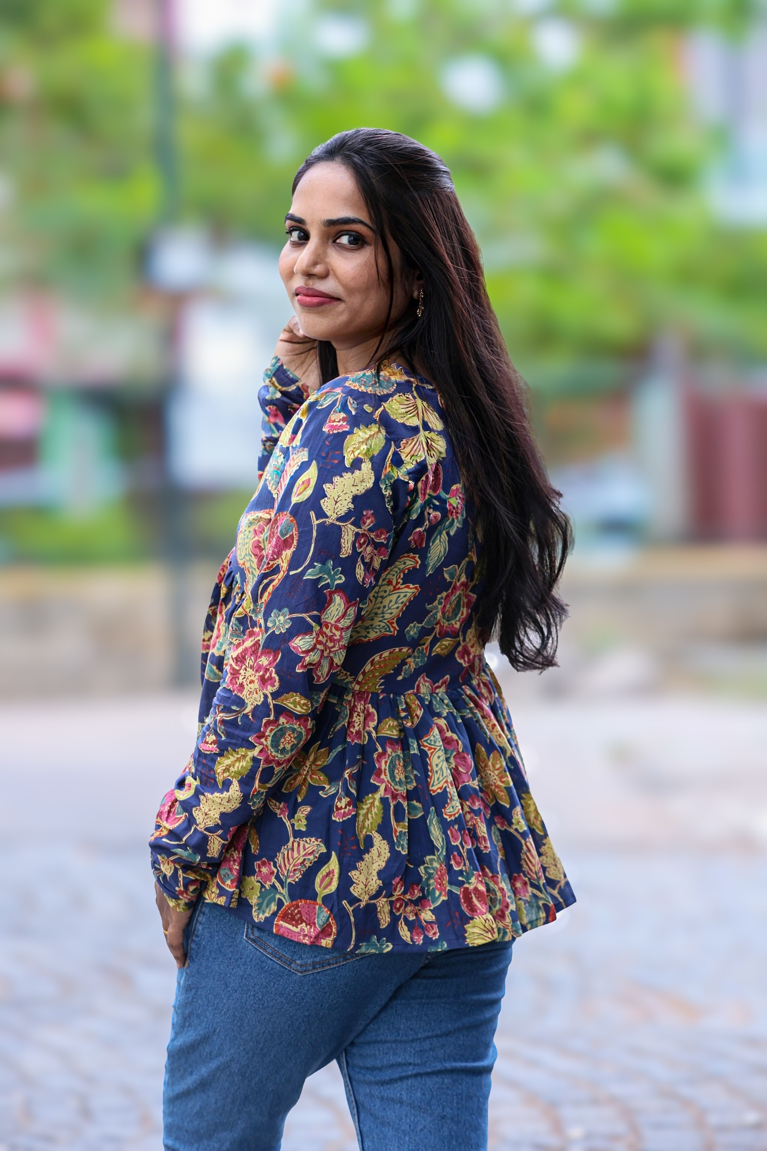 Short Kurtis Peplum Top